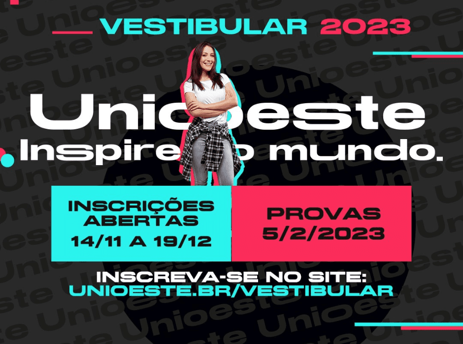 Inscrições vestibular unioeste