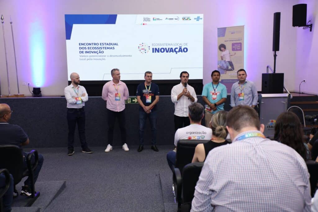 Autoidades na abertura do Encontro de Ecossistemas de Inovação